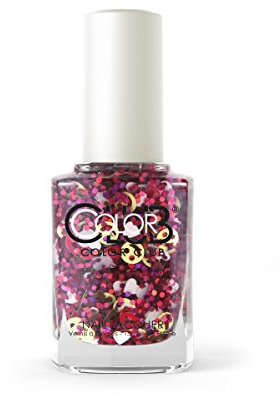 Color Club Nail Lacquer Nailmoji, Holographic Glitter #Goal, 0.5 Fluid Ounce