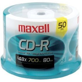 Maxell CD-R 80 CD-r 700 MB 50pièce (s) CD Vierge – CD-RW Vierges (CD-R, 700 MB, 50 pièce (s), 120 mm, 52 x)