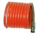 Tubo aria compressa spirale/spiralato ad innesto rapido in PVC 4m