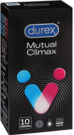 Durex transparent Liebe Sex Gegenseitige Höhepunkt Latex Kondom – 10 Stück