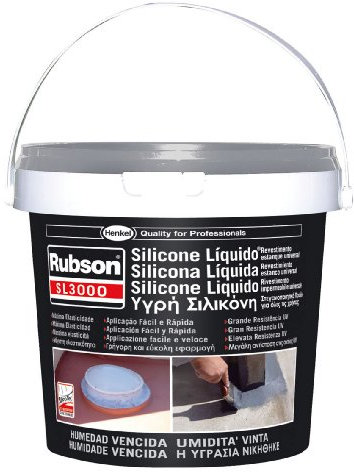Henkel 32839-10 SL3000 Rubson, Silicone Liquido, 1 kg, Grigio