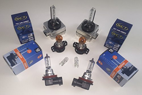 8 x LAMPEN VW GOLF VI XENON 2 x D1S 2 x H8 OSRAM 2x PSY24W + 2x W5W SCT GERMANY