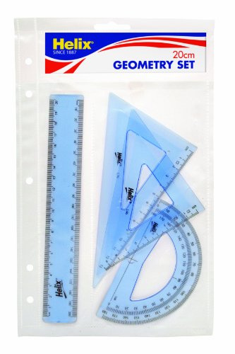 Helix Geometrie-Set, 20 cm, Blau
