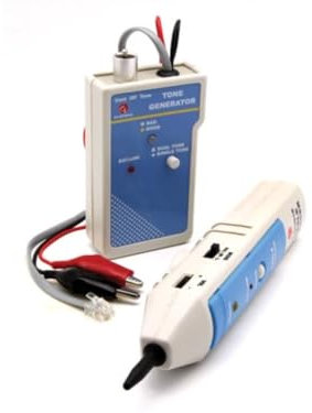 Leitungssucher, Tongenerator, Tester für LAN, RJ45, RJ11, RJ12, Kabelsuchgerät mit Tonsignal, 205 mm x 40 mm x 38 mm