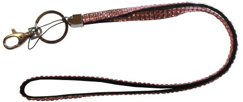 CKB LTD Bling Arcylic Strass-Stil Umhängeband mit drehbarem Metallclip und Schlaufe, Ausweishalter aus Kunststoff,