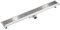 TecTake® Canaleta de Ducha de Acero Inoxidable, Rejilla Desague Ducha, Plato de Ducha, Filtro Desague, Rejilla Extraíble, Fácil de Limpiar, Rejilla Acero Inoxidable - 80 cm