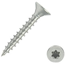500 Spanplattenschrauben 3,0x20 Edelstahl A2 V2A VA Torx Vollgewinde Holz | Edelstahlschrauben Spanplattenschrauben mit Senkkopf, Holzschrauben, Holzbauschraube, Universalschrauben mit verstärktem Kopf