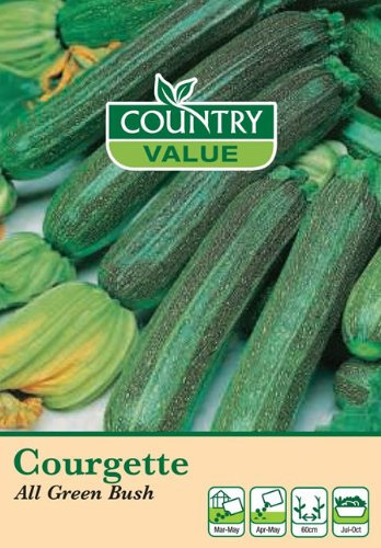Country Value COURGETTE All Green Bush Seeds