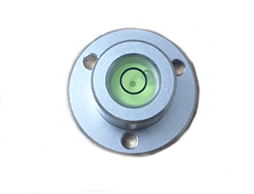 Kleine Wasserwaage, Aluminiumgehäuse, Oberflächenmontage, runde Wasserwaage, Ø 22 mm, grüne Flüssigkeit