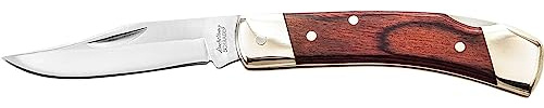 Uncle Henry LB5 Smokey Lockback Folding Pocket Knife Brown, 6-1/2