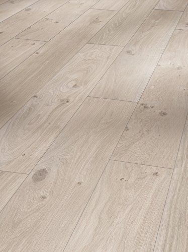 Parador Dekorboden Laminat Basic 400 Eiche naturgrau Seidenmatte Struktur Landhausdiele 4-V-Fuge