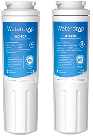 Waterdrop UKF8001 Kyl och frys vattenfilter, kompatibel med Whirlpool, Amana, Jenn-Air, Puriclean II, 4396395, EDR4RXD1, Viking RWFFR, SK535, WD-F07