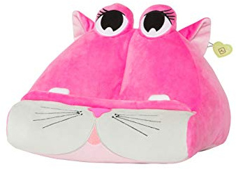 Bookmonster Katze - Lesekissen für Bücher und Tablets - Buchständer - Tablethalter - Lesehillfe - Deutsche Ausgabe: Kuschelig und formstabil - mit Seitenhalter und Tasche