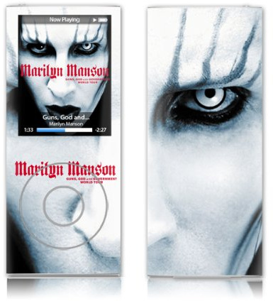 MusicSkins Marilyn Manson - Manson Guns för Apple iPod nano (fjärde generationen)