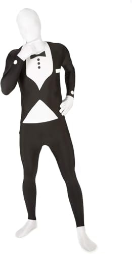 Morphsuits smoking män kroppsdräkt, halloween bodysuit män, helkroppsdräkt kostym, svart kostym halloween kostym män