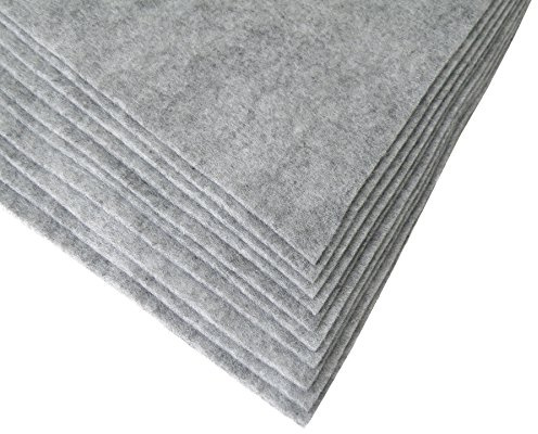 maDDma Bastelfilz Bögen 10er-Pack Flex Filz DIN A4, Stärke 1,5-2mm, Filzplatte, 29 Farben