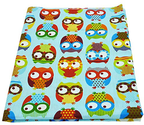 Ein Stück 50x160 cm Nette Bunte Eule Gedruckt 100% Baumwollgewebe für Baby Bettwäsche Textil Patchwork Quilt Nähen Stoff Durch Meter