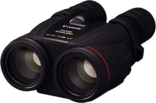 Canon 10x42L IS WP Fernglas (10 fache Vergrößerung, Premium Fernglas, wasserresistent, Feldstecher, IS Bildstabilisator, manuelle Fokussierung, Dioptrinkorrektur, Porroprisma II), schwarz, 0155B010AA
