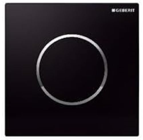 Geberit Sigma 10 Urinalbedienungsset pneumatisch Schwarz-Chrom-Schwarz