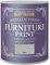 Rust-Oleum Metallic Finish Furniture Paint Silver 750ml