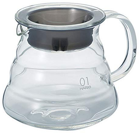 Jarra de cristal para servir V60, XGS, de la marca Hario, vidrio, transparente, 2 Cup