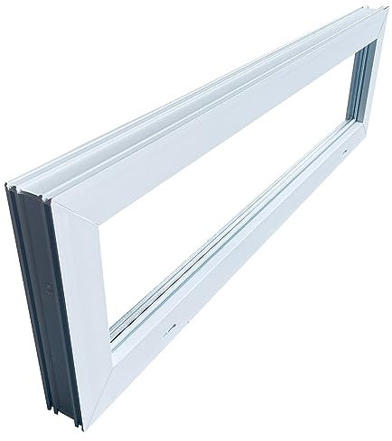 Trobak Kellerfenster weiss 60 x 30 cm Isolierverglasung