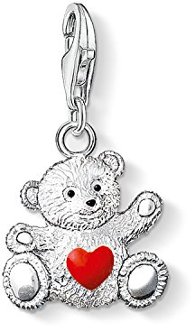 THOMAS SABO Damen Charm-Anhänger Herz Flügel Charm