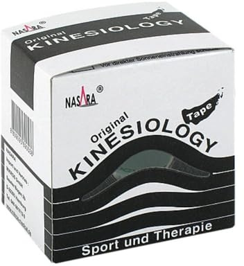 NASARA Kinesiotape 5 cmx5 m schwarz 1 St