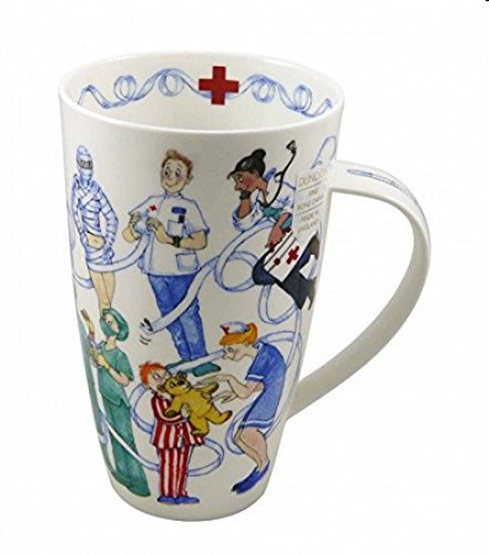 Quadrophenia-Shop Gobelet Dunoon Henley - Motif Médecins et Infirmières, Porcelaine, Tasse, 600 ml