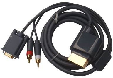 OSTENT HD Video Audio HDTV RCA AV VGA Kabel Kabel Kompatibel für Microsoft Xbox 360 Konsole