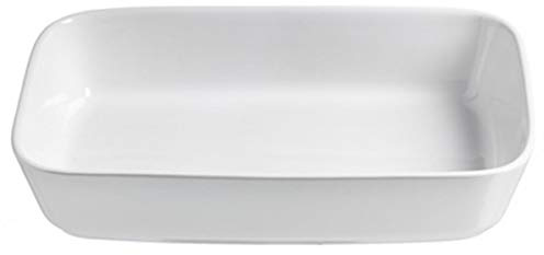Ritzenhoff & Breker XXL Auflaufform rechteckig 36x25cm, 3 Liter, Weiß, Ofenform aus Keramik, Spülmaschinenfest