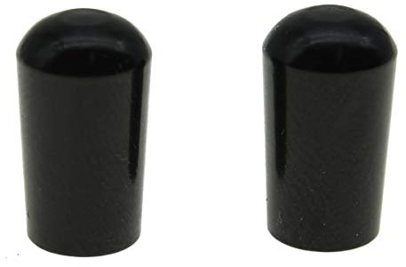 KAISH 2pcs Black Metric M4 METAL LP Guitar Toggle Switch Tip 3 Way Pickup Switch Knob for Epi