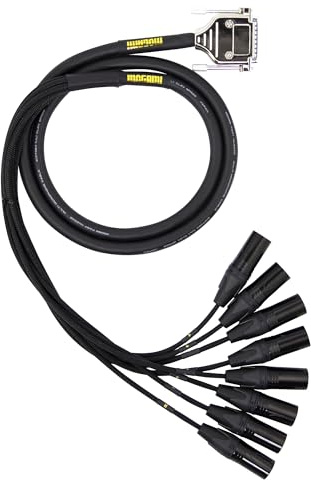 Mogami Gold DB25-XLRM Audio Snake Cable – Pro Studio Multicore with Rugged Metal Shell, Noise Shielding & Easy ID System (05 ft)