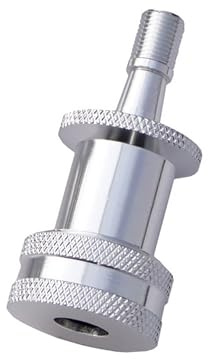 Prestacycle EZ-Grip Quick Click Big Presta Valve Head with Urethane Gasket – High-Flow Tubeless Tire Inflator Head, Compatible with Prestaflator Pro & Floor Pumps, Bicycles, Push-On/Pull-Off Design