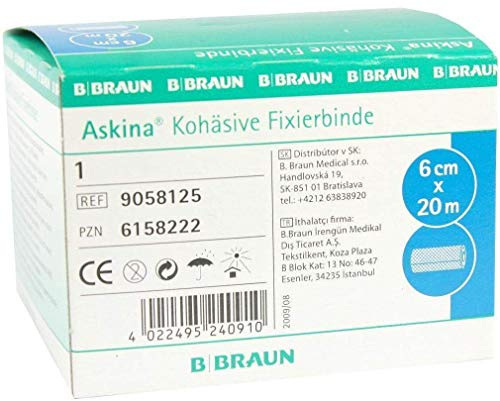 Askina Fixierbinde Kohäsiv 6 cmx20 M, 1 St