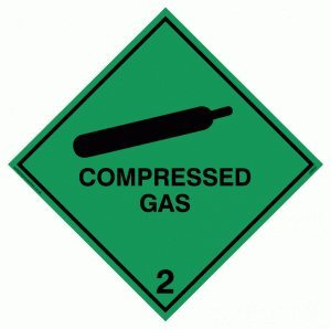 Viking Schilder ln637-s10-v komprimierte Gas-Zeichen, Vinyl, 100 mm x 100 mm