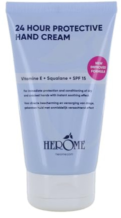 Herome 24H Protective Handcreme (Hand Cream) - Schützt (SPF 15) und Pflegt Sehr Trockene Und Rissige Hände Für 24 Stunden. Sorgt für ein samtweiches Hautgefühl. - 80ml.
