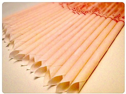30 KÖRPERKERZEN ZweiohrkerZen® Bienenwachs Trägermaterial Baumwolle (15 Paar) mit Abbrennmarkierung und Filter - Geruch neutral