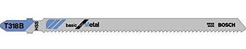 Bosch Professional Accessories Professional 3x Stichsägeblatt T 318 B Basic for Metal (für Stahlrohre & -profile, dickwandig, Zubehör Stichsäge), D < 65 mm