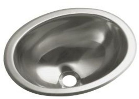 Sterling 11811-0 Oval Single Basin Self-Rimming/Undermount Entertainment Sink/Lavatory