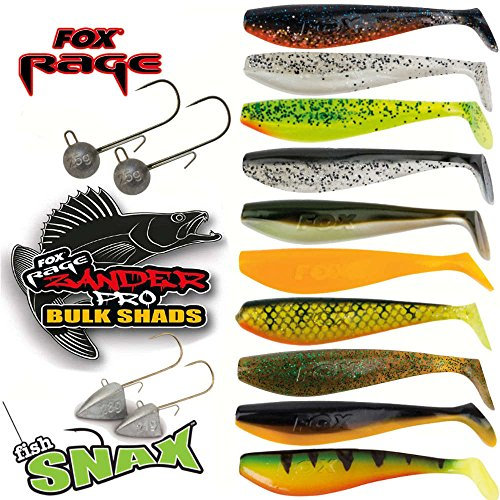 Fox Rage Zander Shad Profi Set 25 teilig 5 Jighaken Angelset