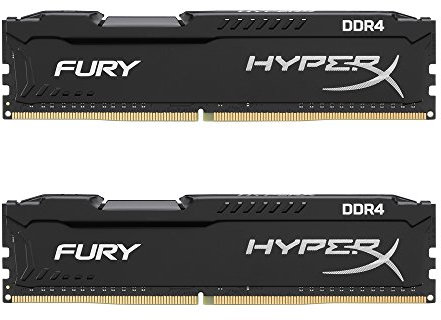 HyperX - HX424C15FBK2/32 - FURY DDR4 32Go (Kit 2x16Go), 2400MHz CL15 DIMM XMP - Noir