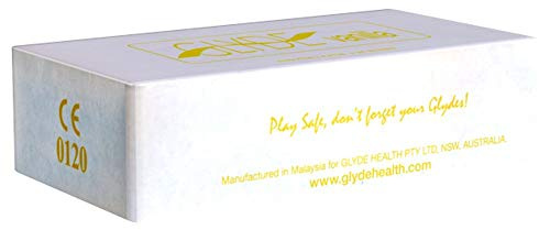 Glyde Ultra Vanilla 100 gelbe Kondome mit sinnlichem Vanille-Duft, vegane Kondome ohne Casein, zertifiziert mit der Vegan-Blume