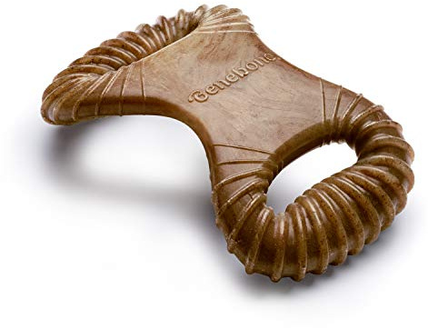 Benebone Dental Durable Dog Chew Toy for Aggressive Chewers, Real Bacon, Made in USA, Small