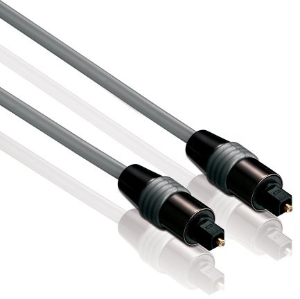 HDSupply TC030-020 Câble Audio Toslink S/PDIF, Fibre Optique, Plug-Plug, Ø 6,0mm, 2,00m, Noir