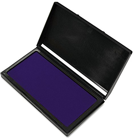 2000 PLUS Stamp Pad, Gel, Size #1, Blue Ink (030255) (2.75 x 4.25 inches)