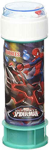 DULCOP - Spiderman Blasen - Seifenblasen - 60 ml - 047090 - Blau - Kunststoff - Offizielle Lizenz - Kinderspielzeug - Outdoor-Spiel - Ab 3 Jahren