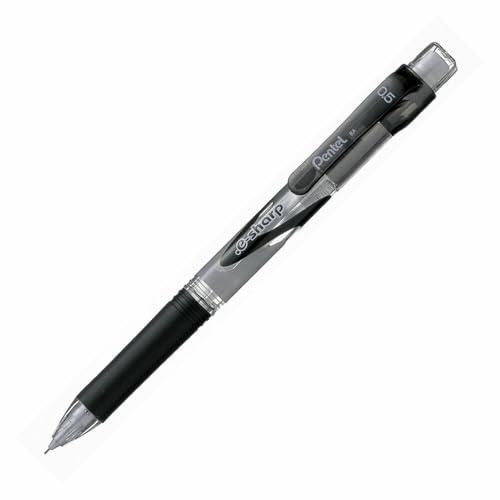 Pentel E-Sharp Mechanical Pencil, 0.50 mm, Black Barrel, Dozen Box (AZ125A)
