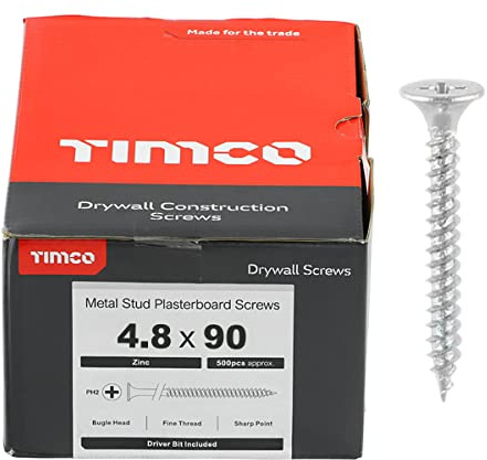 Timco PH2 Schnellbauschraube – Schwarz (Box von 1000), 00090DRYZ