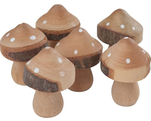 VBS 6 Deko-Pilze Fliegenpilze Gartendeko Herbstdeko Pilz Punkte